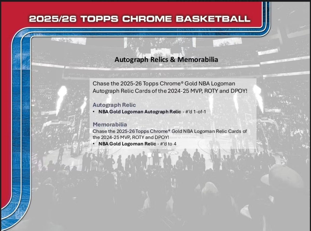 Topps Chrome 2025-26 NBA Basketball Mega Box -NEW- 10 X-Fractors